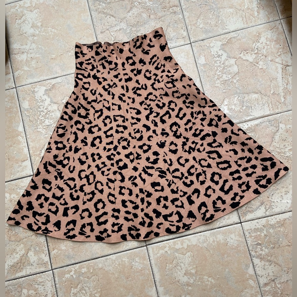 Mia Mod Leopard Skirt